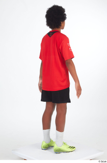 Dejavee Ford black shorts casual dressed red t shirt soccer…